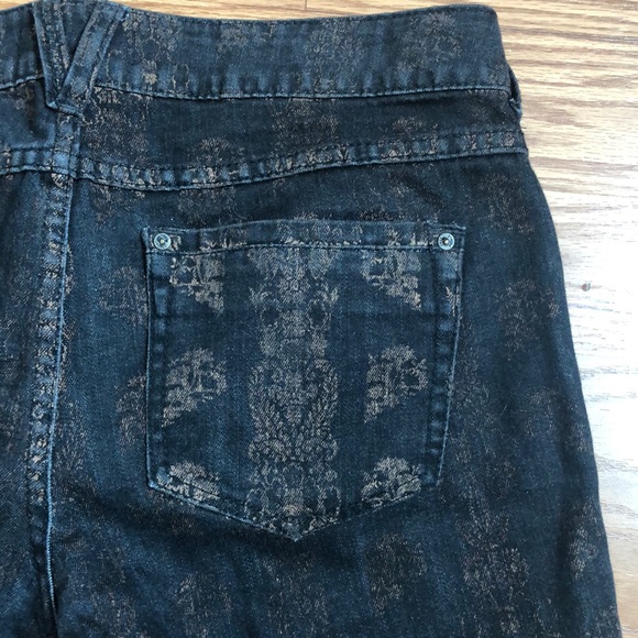 Free people batik pattern flare jean. - Picture 4 of 8